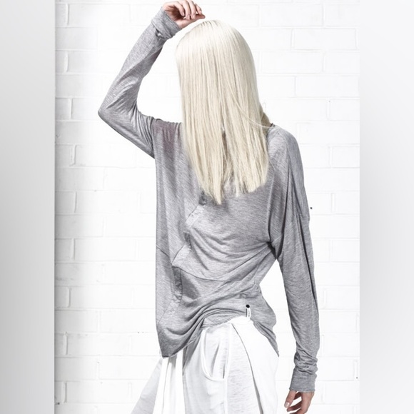 Revolve One Teaspoon Soho Fine Wool Grandpa Top Long Sleeves Ivory Size XXS - Picture 7 of 16